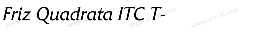 Friz Quadrata ITC T字体转换